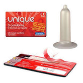 Pasante Unique Latex-vrije condooms 3 stuks - PlayForFun